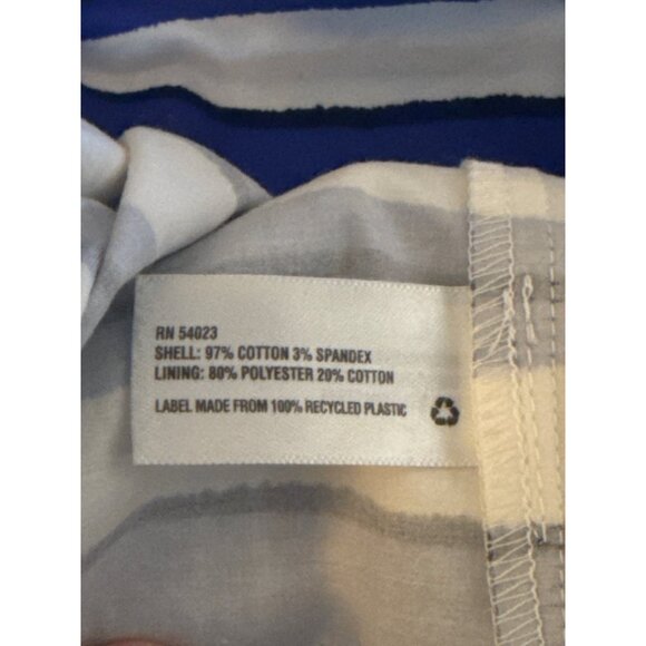 Blue & White Striped Sleeveless Dress By Gap Size 2 Cotton/Spandex Blend Casual - Picture 5 of 6